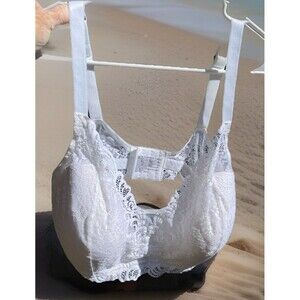Bali Lace Desire Wireless Bra White J Hook 6591 Lightly Lined Foam Cups 3XL